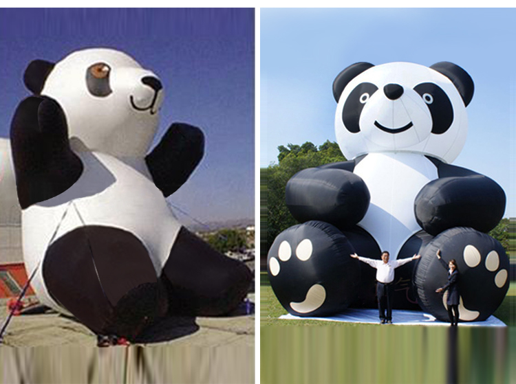 精河熊猫活动卡通气模